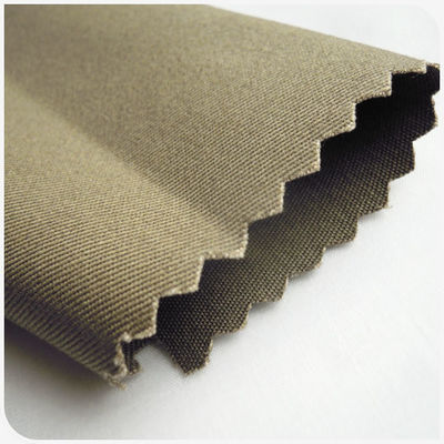 Polyester / Matériau coton TC 65/35 tissu uniforme twill khaki avec techniques tissées