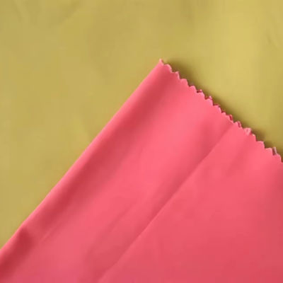 Polyester coton 4 voies étirement tissu spandex tricoté pour pantalon dans un motif teint simple