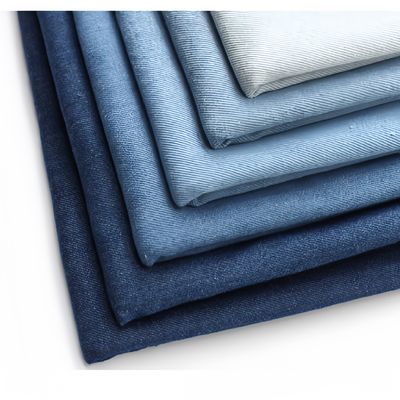 Tissé 180 gm 230 gm 300 gm Lavé 100% coton Twill Fil teint Denim Tissu pour Jeans