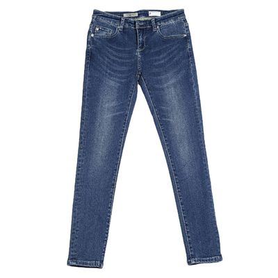Tissu en denim tissé pour jeans 180 gm 230 gm 300 gm Lavé 100% coton Twill Fil teint