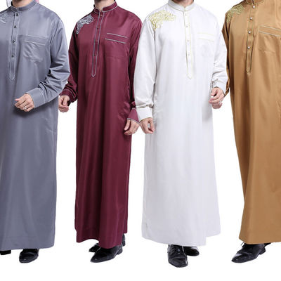 Vêtements islamiques pour hommes Tissu Thobe tissé Tissu Abaya pour les robes orientales et les baatis somaliens