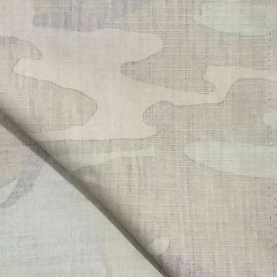 50/50 Nylon coton de camouflage d'impression Tissu Ripstop avec fonction WR OEM Accepté 220gm