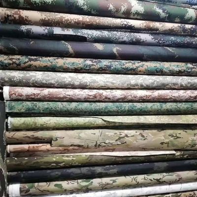 50/50 Nylon coton de camouflage d'impression Tissu Ripstop avec fonction WR OEM Accepté 220gm