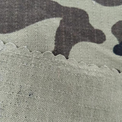 Directement de Jinsuo Tissé Nylon coton Ribstop Forêt Impression avec finition spéciale