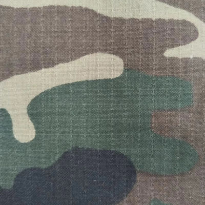 Directement de Jinsuo Tissé Nylon coton Ribstop Forêt Impression avec finition spéciale