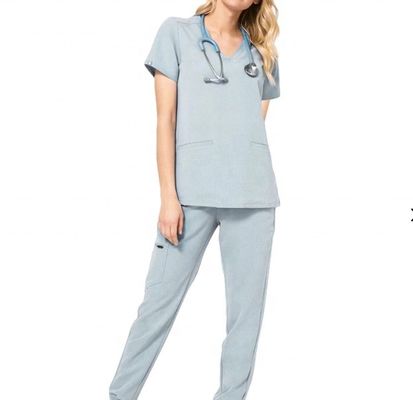Densité 130*70 Watts/Réaction de teinture TWill personnalisé TC 63*35 Hôpital médical Infirmière vêtements de travail Tissu