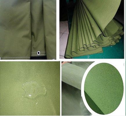 Polyester lourd revêtement PVC bâche de tente pour sac