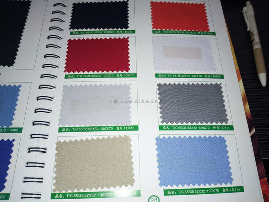 190-240gm TC tissu de perçage pour vêtements de travail 65 polyester 35 mélange de coton style TWILL
