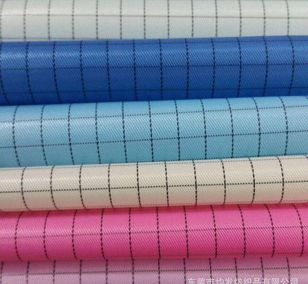 Polyester/coton Tissu de sécurité ESD antistatique pour les salles blanches, exempt de lingots, pour les vêtements de laboratoire