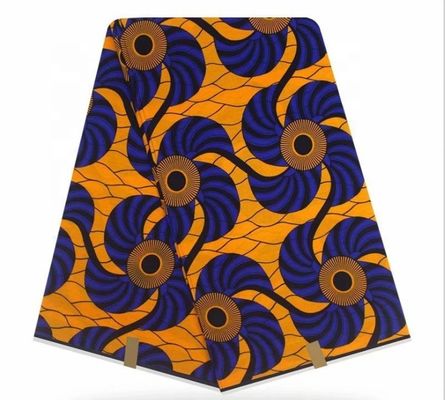 35 ans professionnel 100% polyester Kente Design Tissu d'impression à la cire 6yds pièce