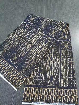 35 ans professionnel 100% polyester Kente Design Tissu d'impression à la cire 6yds pièce