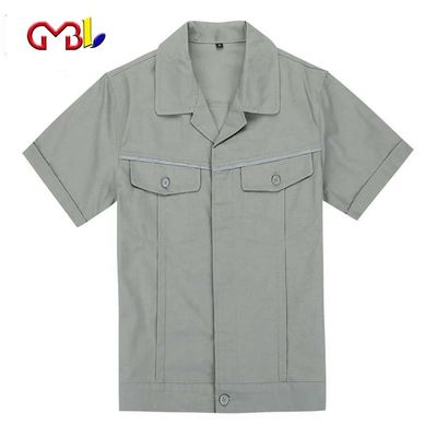 Vêtements personnalisés en coton peigné en paillettes de travail chemise en tissu tissé en tissu simple Shandong 10-15 jours