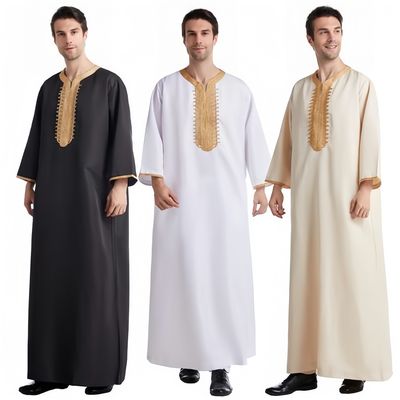 130 gm tissé TR 80/20 Polyester/Viscose Islamique musulman Toyobo Tissu et prêt à expédier