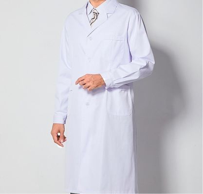 65% polyester 35% coton blanchisseur blanc imperméable à l'eau Labcoat/vêtements de travail/uniforme pour Labcoat