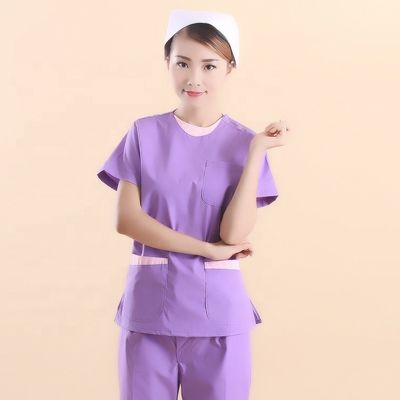 Vantage du tissu de polyester coton 35 ans professionnel pour les uniformes / manteaux de laboratoire / gommages