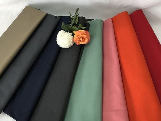 Polyester coton 4 voies étirement tissu spandex tricoté pour pantalon dans un motif teint simple