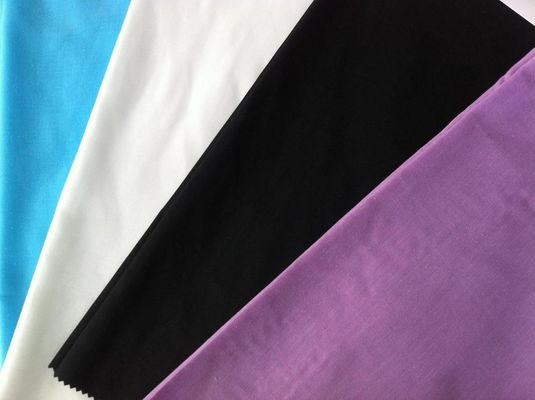 Poly coton simple teint de tissu de peuplier TC Poche/emboîture 80/20 45x45 110x76 tissage 1/1 peuplier