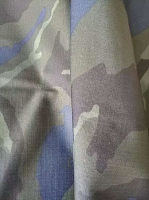 Tissus de camouflage en coton poly à haute résistance à la déchirure avec teinture TVA