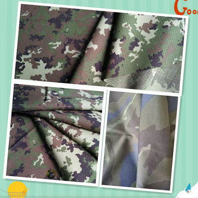 Tissus de camouflage en coton poly à haute résistance à la déchirure avec teinture TVA