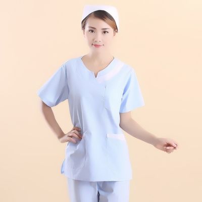Top- TC 65/35 ou 100% coton Uniforme infirmière/médecin Largeur du tissu 58/60 Couleur personnalisée