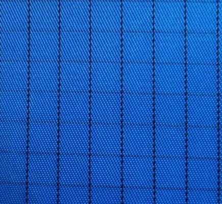 Tissu antistatique en fibres conductrices de polyester coton avec résistance à la surface 10 7-10 9