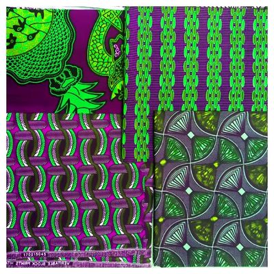 Tissu en cire africaine 100% coton pour robe tissé sur mesure Ankara Design Impression en cire