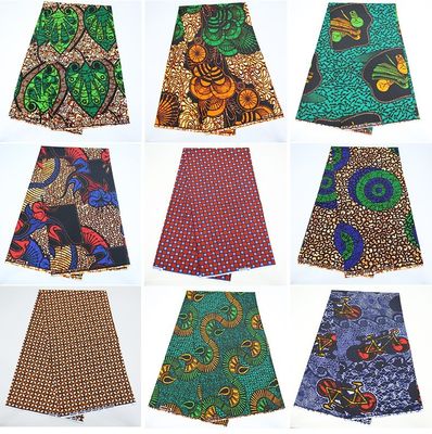 Super Wax Hollandais Tissu 100% coton pour vêtements africains Robe largeur 57/58 &quot; Style DOT