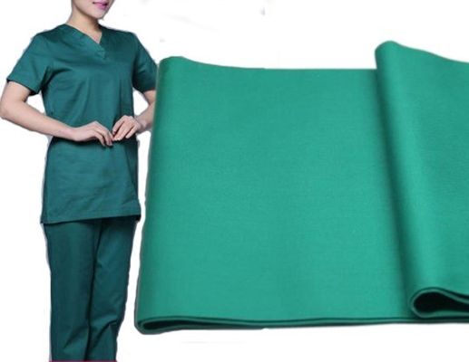 Couleur personnalisée 170-200gm Scrubs Tissu pour l'uniforme médicale et la robe chirurgicale Fabriqué