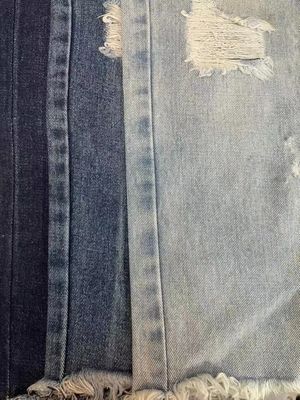 Tissé 180 gm 230 gm 300 gm Lavé 100% coton Twill Fil teint Denim Tissu pour Jeans