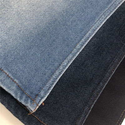 Tissu en denim tissé pour jeans 180 gm 230 gm 300 gm Lavé 100% coton Twill Fil teint