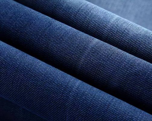 Tissu en denim tissé pour jeans 180 gm 230 gm 300 gm Lavé 100% coton Twill Fil teint