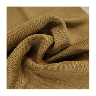 Vêtements de travail de mémoire Uniforme de 60 pouces en tissu de bourrache teint sur mesure Colorié 100% rouleau de tissu de jute