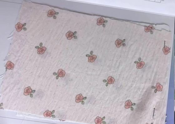 Tissu d'impression de maillot de coton tricoté antistatique pour vêtements avec matériau respirant