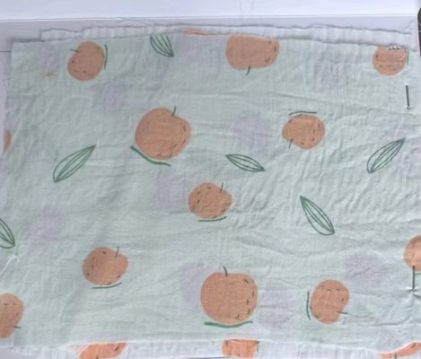 Tissu d'impression de maillot de coton tricoté antistatique pour vêtements avec matériau respirant