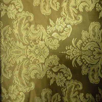 Fabrique de brocart en jacquard métallique 100% polyester en couleur prête à l'emploi pour vos besoins