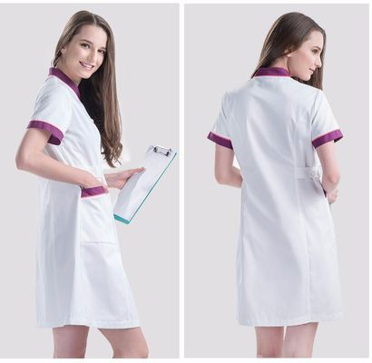 Tissus polyester/coton à poids moyen T/C 65% 35% Tissu pour vêtements de travail pour infirmiers